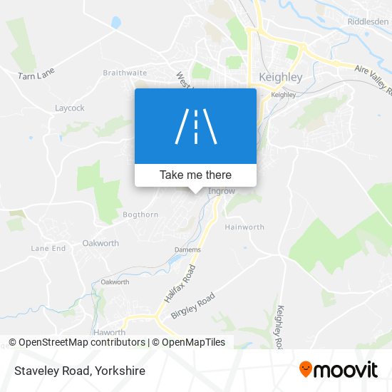 Staveley Road map