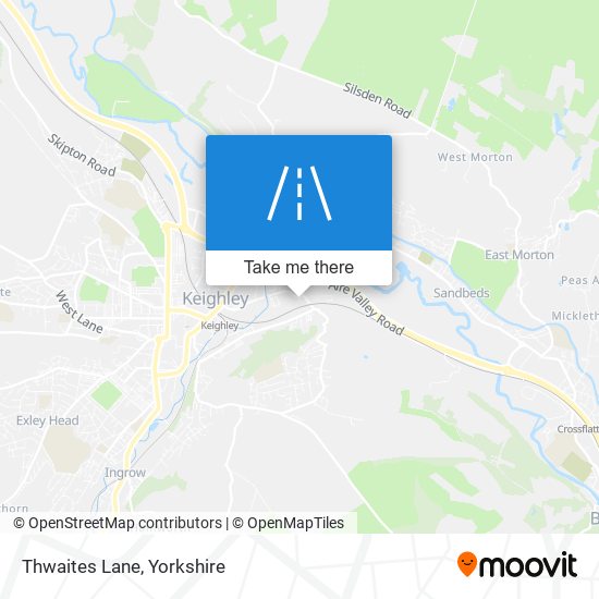 Thwaites Lane map