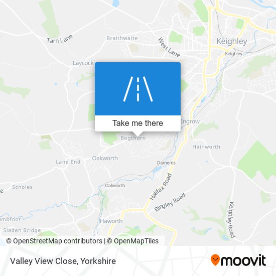 Valley View Close map