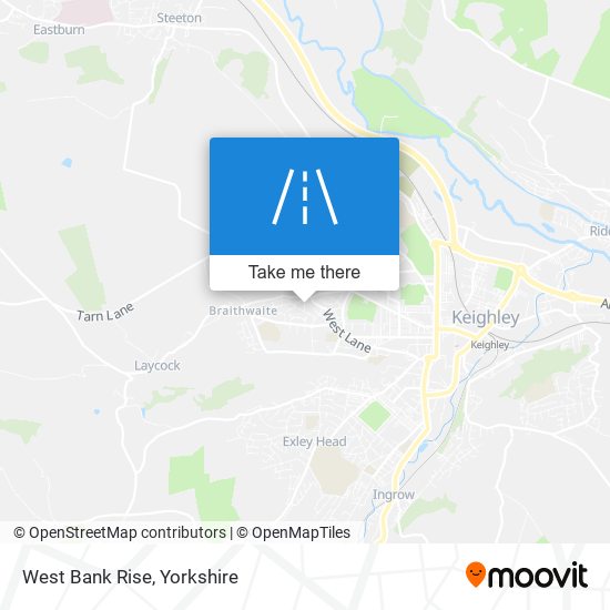 West Bank Rise map
