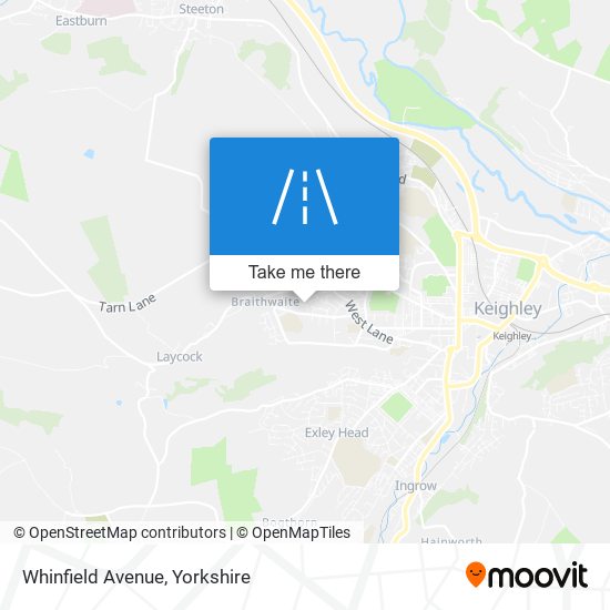 Whinfield Avenue map