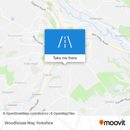 Woodhouse Way map