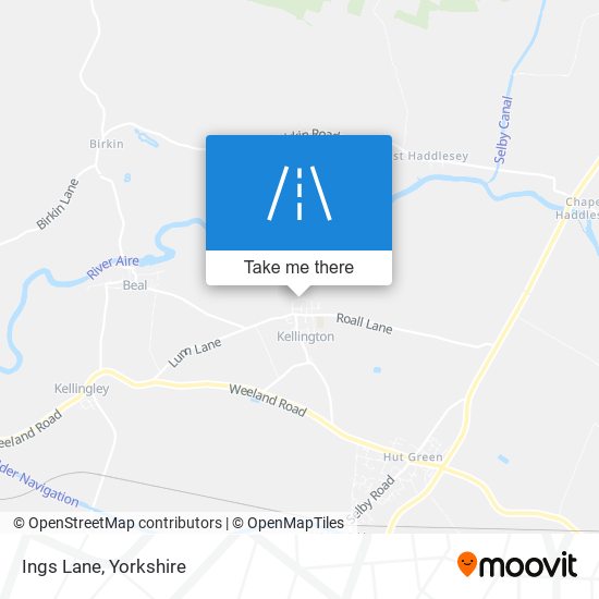 Ings Lane map