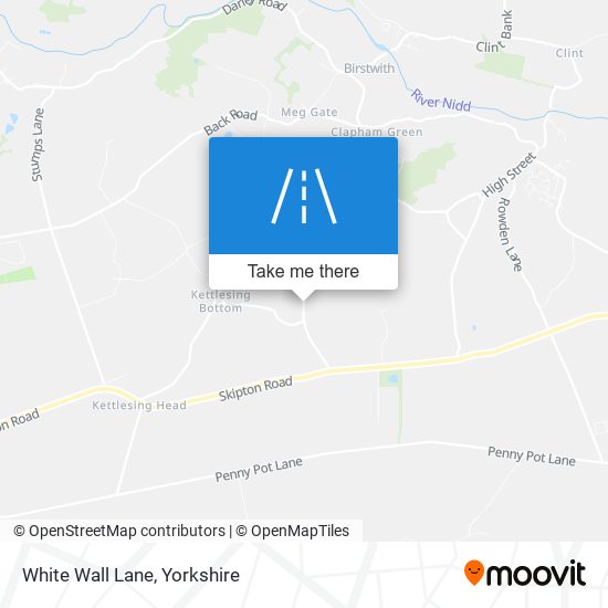 White Wall Lane map