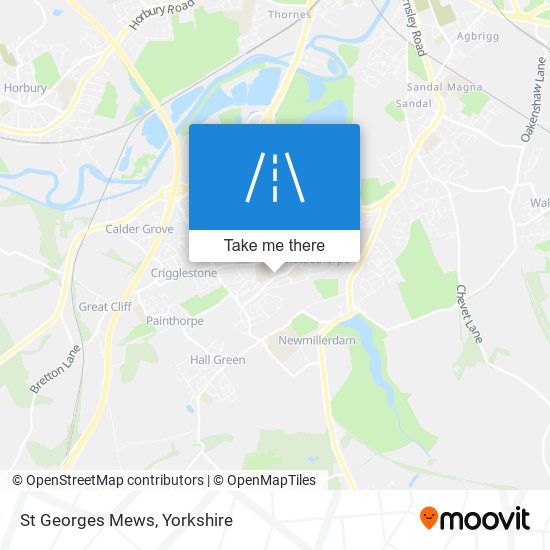 St Georges Mews map
