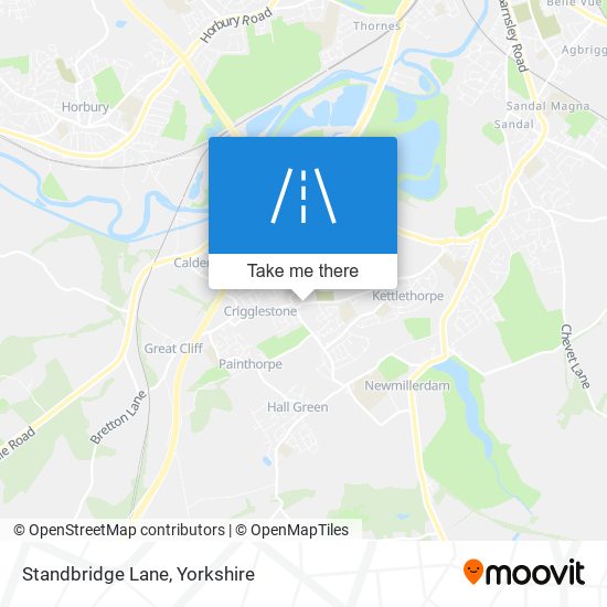Standbridge Lane map