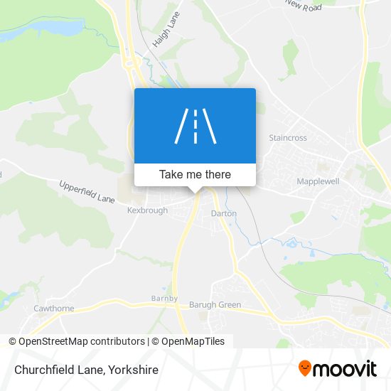 Churchfield Lane map