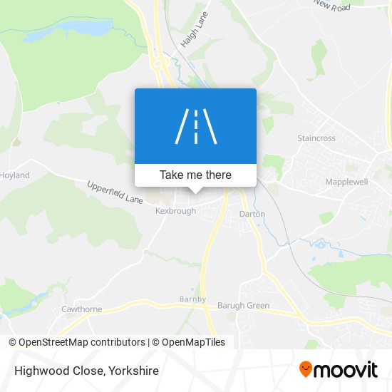 Highwood Close map