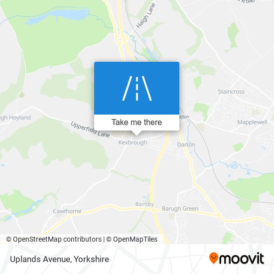 Uplands Avenue map