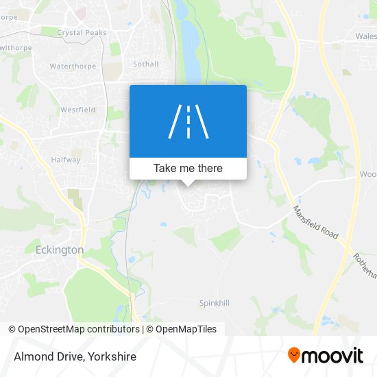 Almond Drive map