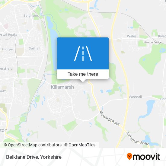 Belklane Drive map