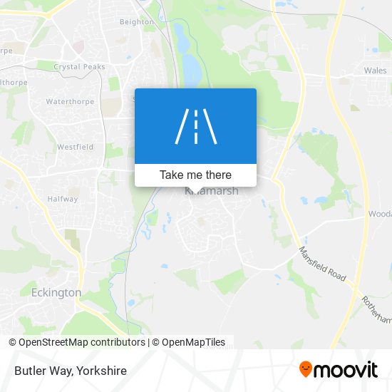 Butler Way map