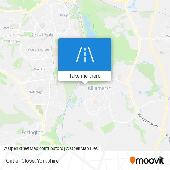 Cutler Close map