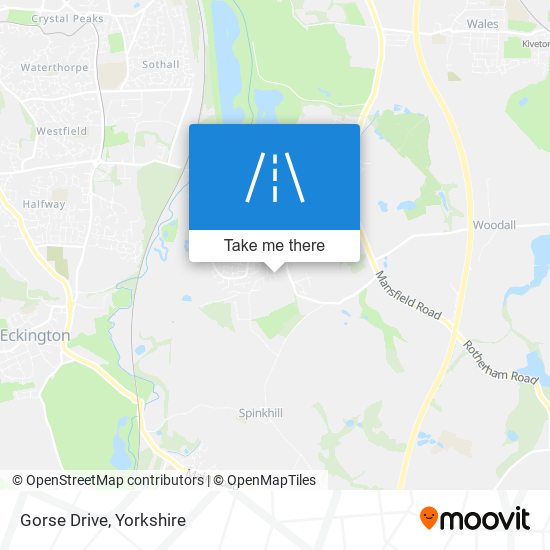 Gorse Drive map