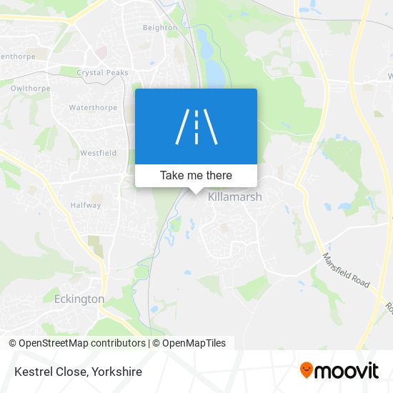 Kestrel Close map