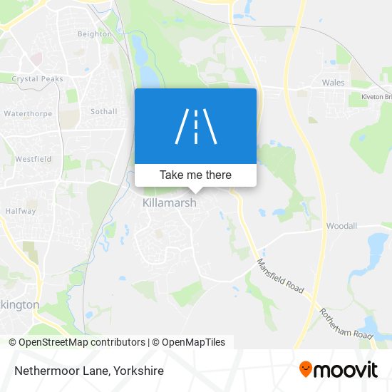 Nethermoor Lane map