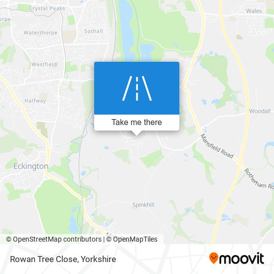 Rowan Tree Close map