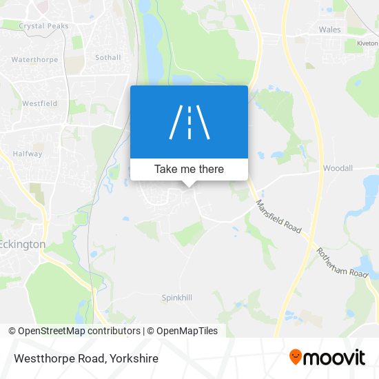 Westthorpe Road map