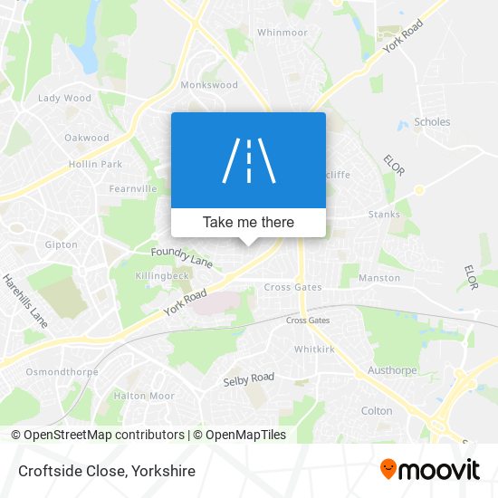 Croftside Close map