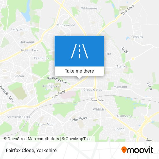 Fairfax Close map