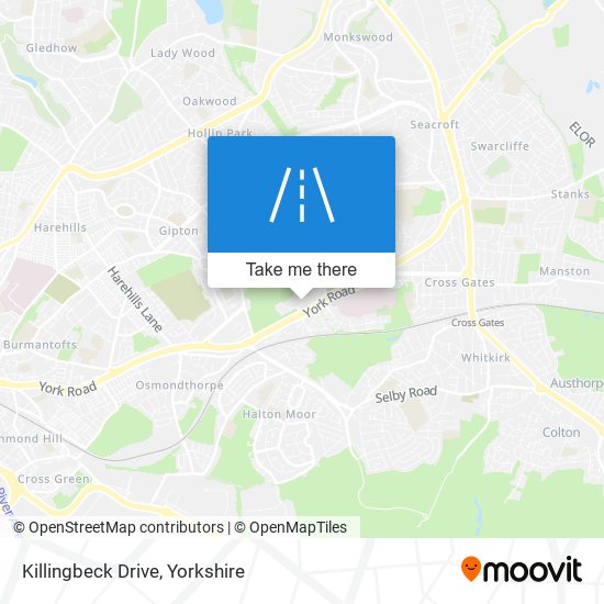Killingbeck Drive map