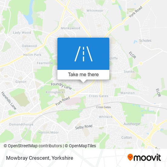 Mowbray Crescent map