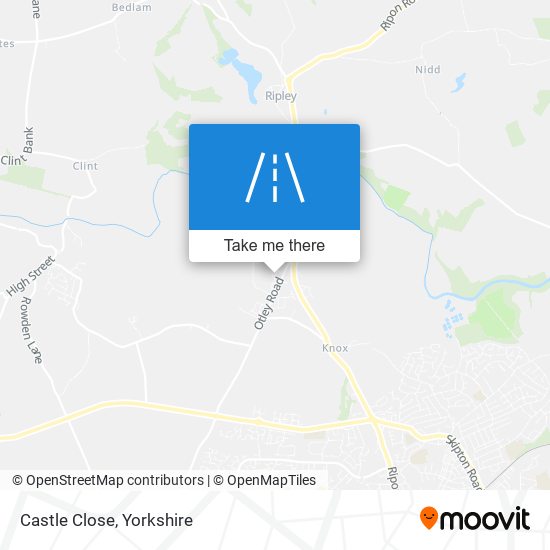 Castle Close map