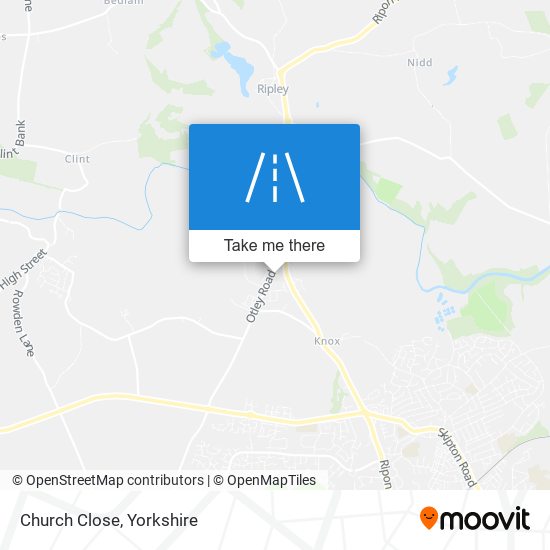 Church Close map