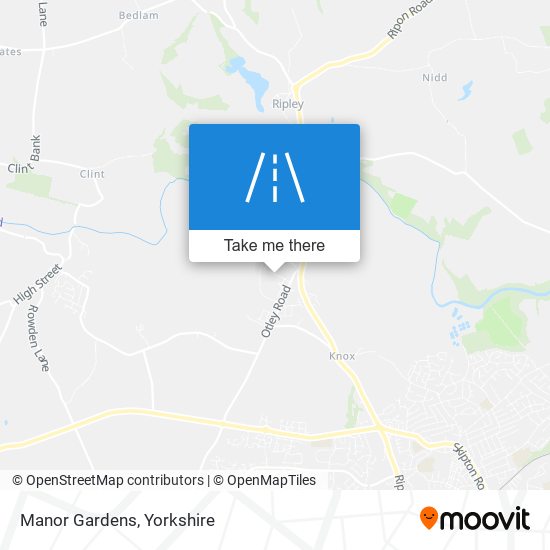 Manor Gardens map