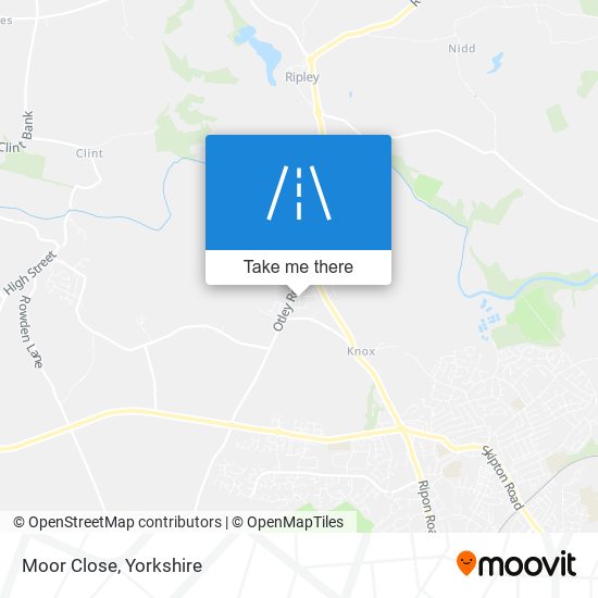 Moor Close map