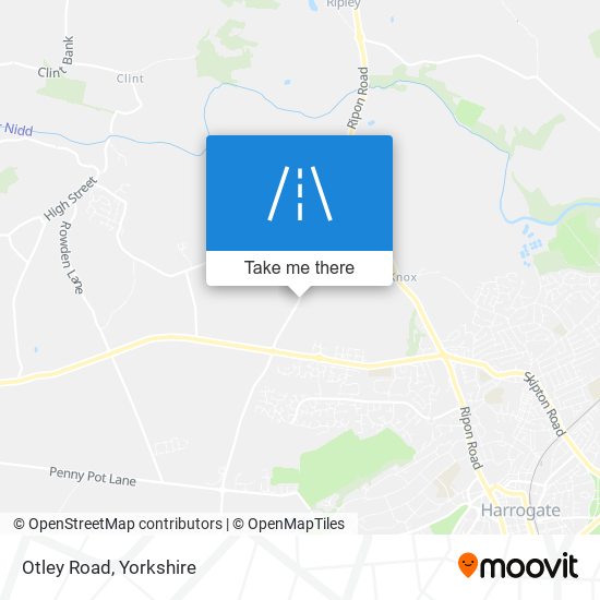 Otley Road map