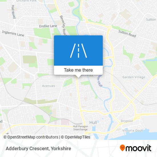 Adderbury Crescent map