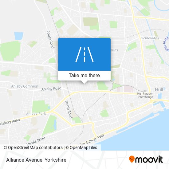 Alliance Avenue map