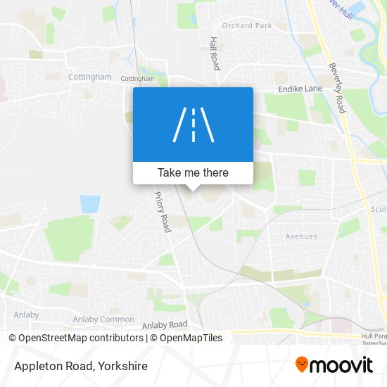 Appleton Road map