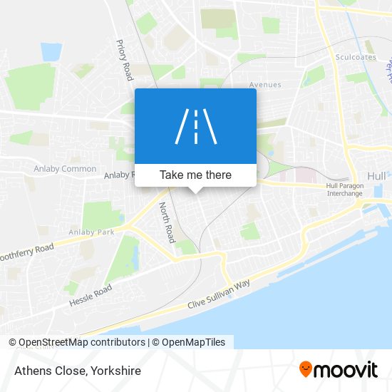 Athens Close map
