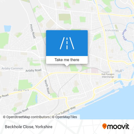 Beckhole Close map