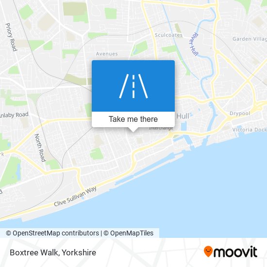 Boxtree Walk map
