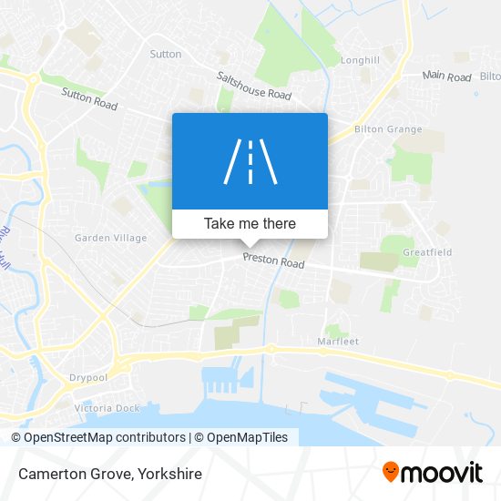 Camerton Grove map