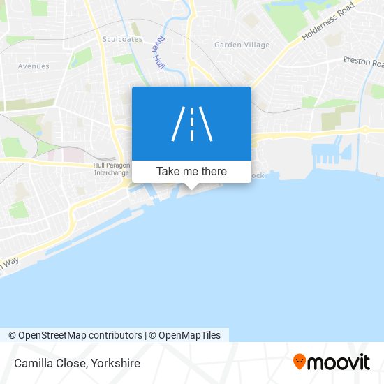 Camilla Close map