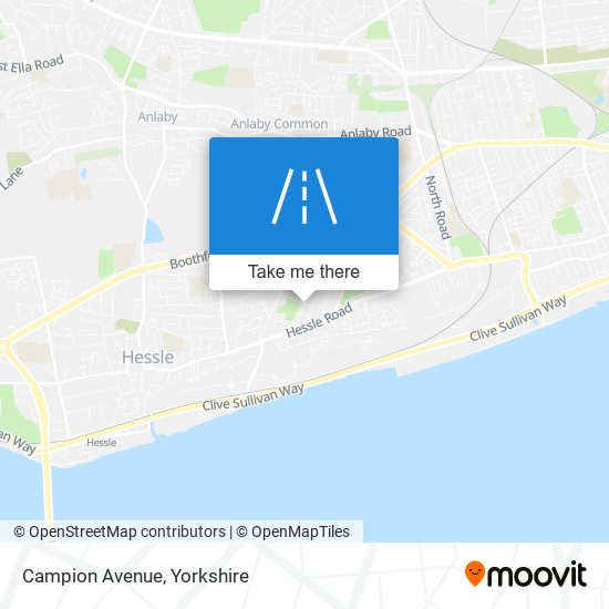 Campion Avenue map