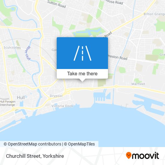 Churchill Street map
