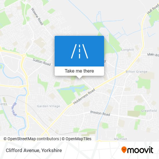 Clifford Avenue map