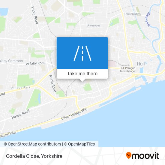 Cordella Close map