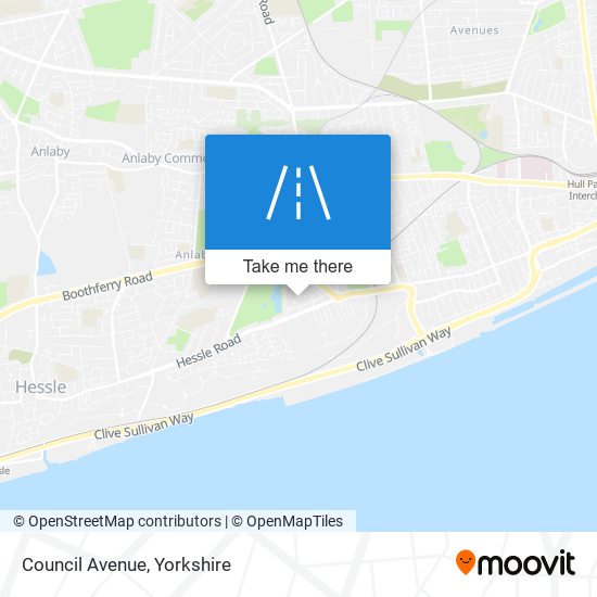 Council Avenue map