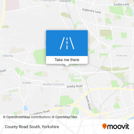 County Road South map