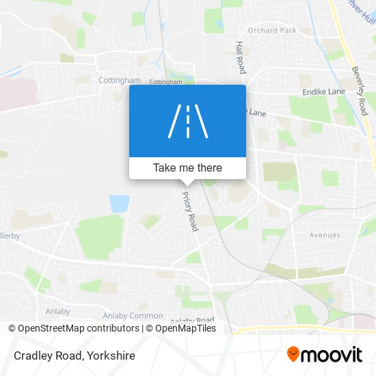 Cradley Road map