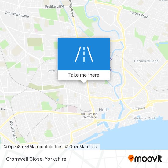 Cromwell Close map