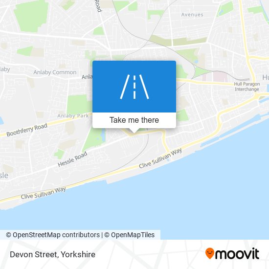 Devon Street map