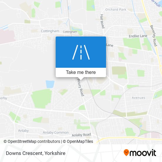 Downs Crescent map