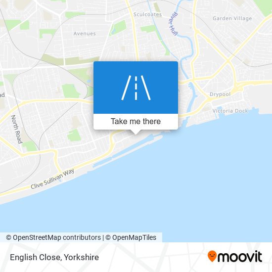 English Close map